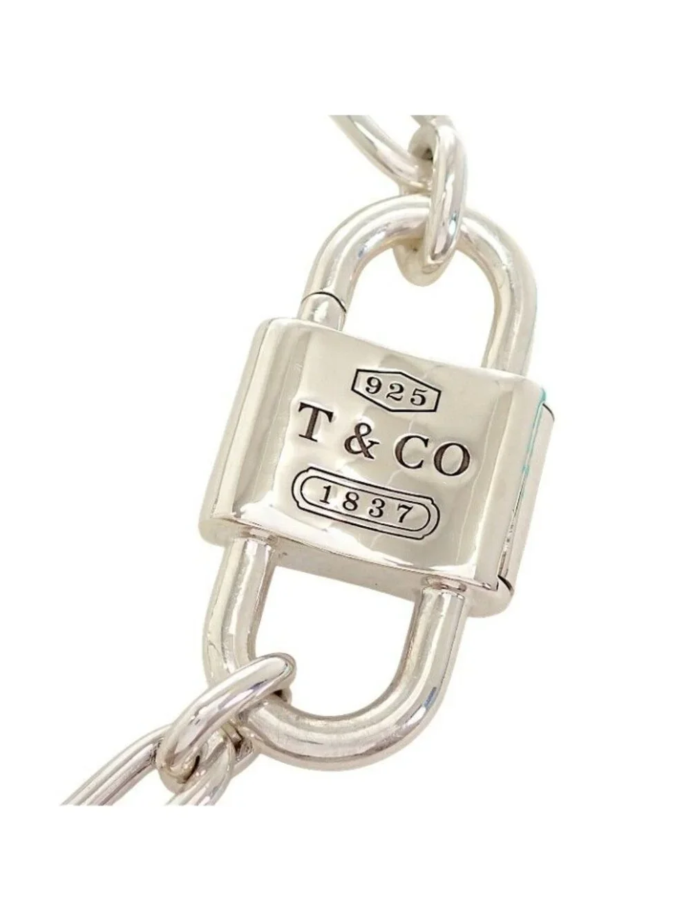 Tiffany & Co Large Double Lock XXL Bracelet Included 925 Sterling Silver